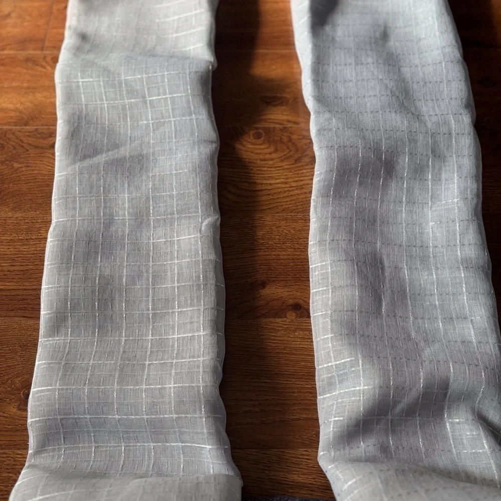 Gray Grommet Curtain Panels set of 2
